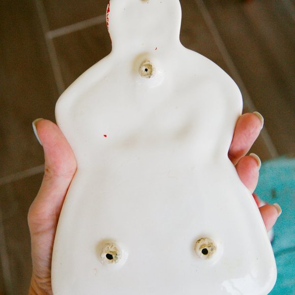 Vintage Porcelain Early Americana Salt & Pepper and Spoon Rest Rare - Picture 6 of 11